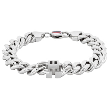 Ανδρικό βραχιόλι χειροπέδα Tommy Hilfiger 2790664 από ατσάλι σε ασημί χρώμα.